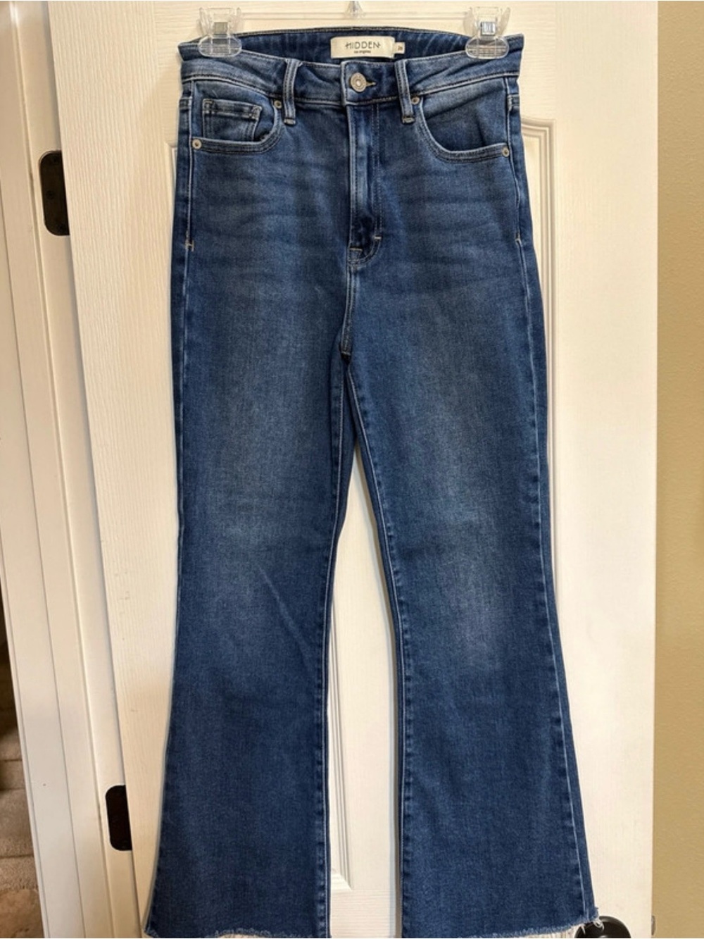 Hidden Brand Medium Blue High-Rise Flare Jeans